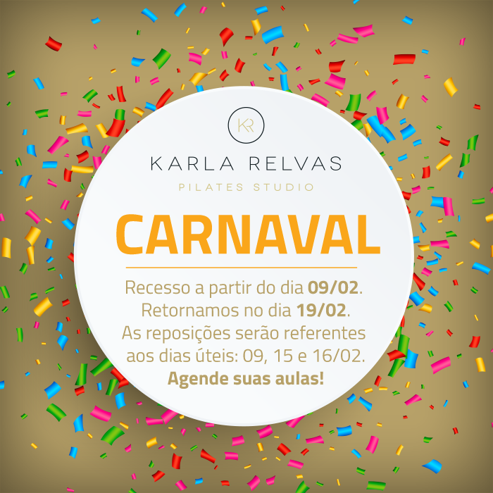 Recesso de Carnaval – Agende suas aulas!